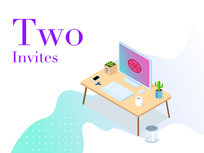 2 Dribbble Invites