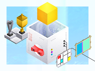 Innoblocks 2 collectable colorful cube illustration innovation reward