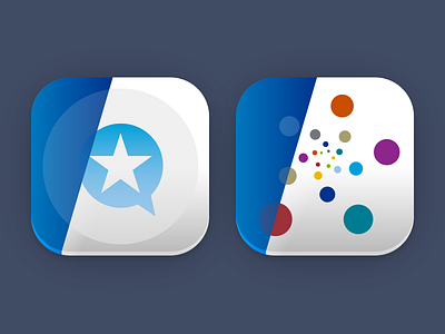 App Icon Kpmg app colourful corporate flat gradient icon