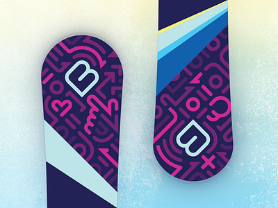 Blis Snowboard Collage colorful illustration snowboard sports
