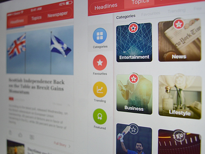 News app Concept for iOS - UI/UX