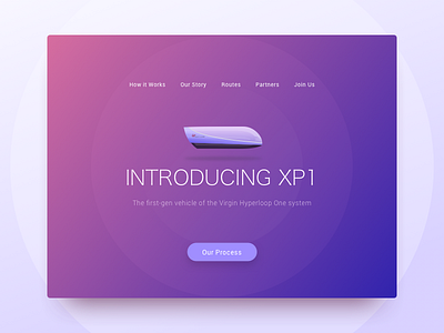Hyperloop Header Concept color header hyperloop ui