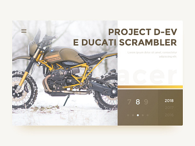 Motorcyle Catalogue Exploration clean design minimalistic motorclcle ui
