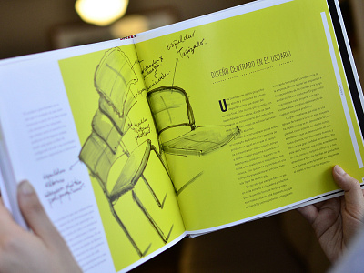 Aula 360º (Inside 2) book chair graphic layout print sketch