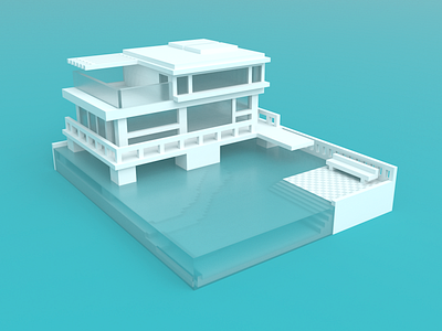 House 1 3d house isometric magicavoxel voxel voxel art