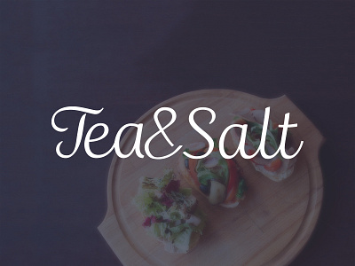 Identity for Tea&Salt calligraphy copenhagen ecology food organic salt tea typography