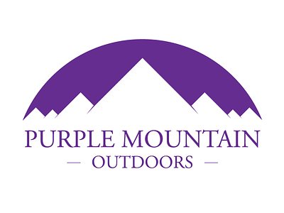 Purple Mountain Outdoors branding illustrator logo purple mountain outdoors thomas howarth vector
