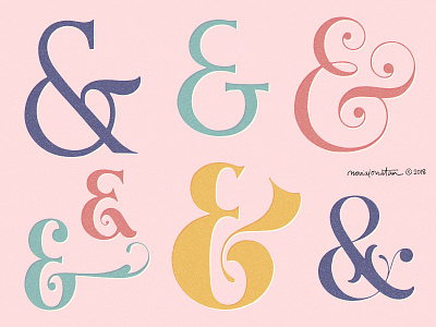 Ampersand' practice ampersand flourish handlettering lettering script typography