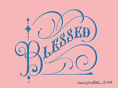 Blessed blessed handlettering lettering type typography