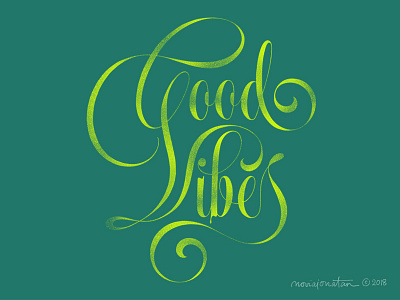 Good Vibes goodvibes handlettering lettering typography