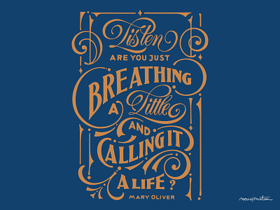 Are You Just Breathing A Little breathing handlettering lettering life live living quote quotes typography