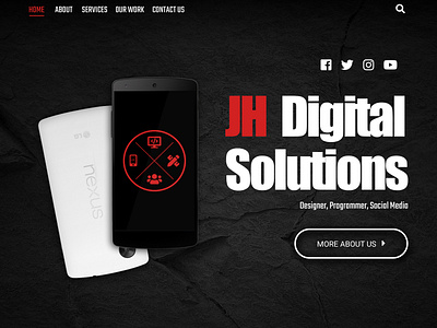 JH Digital Solutions website re-design branding design digital marketing graphicdesgn illustration landing page landing page design portfolio ui ux webdeisgn