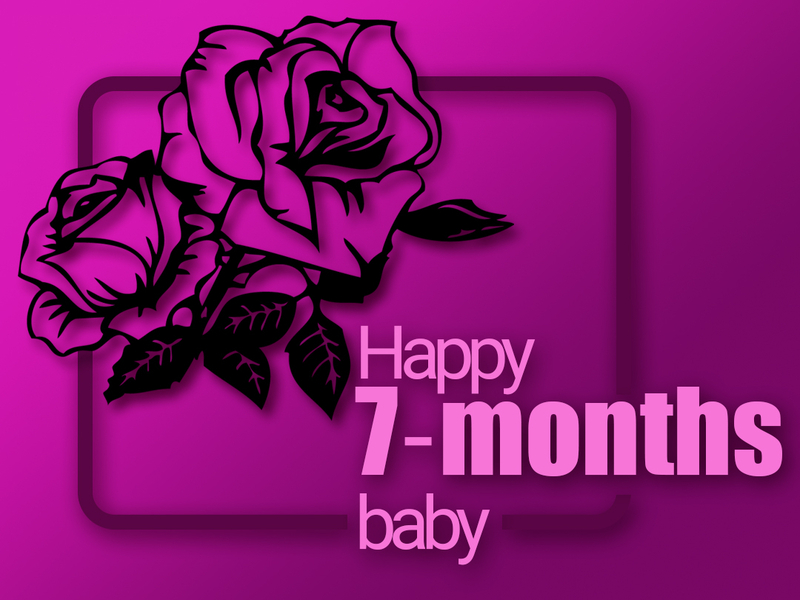 Happy 7 months baby hot sale girl