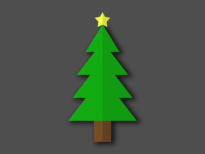 Christmas Tree 2d christmas design flat design graphic art graphicdesgn graphicdesign icon illustration logo tree