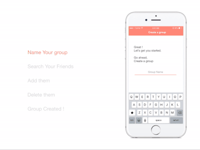 Group Creation Interaction create group hoguva interaction design uiux