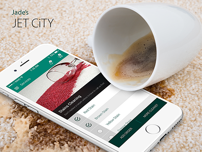 Jades Jet City cleaning app innofied ios app jades jet city utility app ux