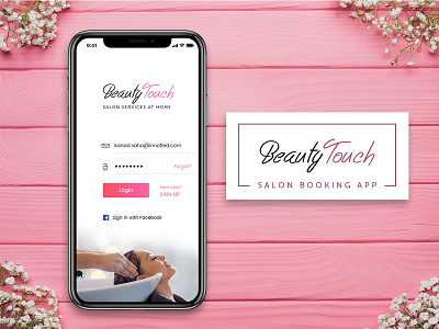 BeautyTouch - The Best Salon App application design beauty app beautytouch graphic design ineraction design innofied mobile app salon app ux design