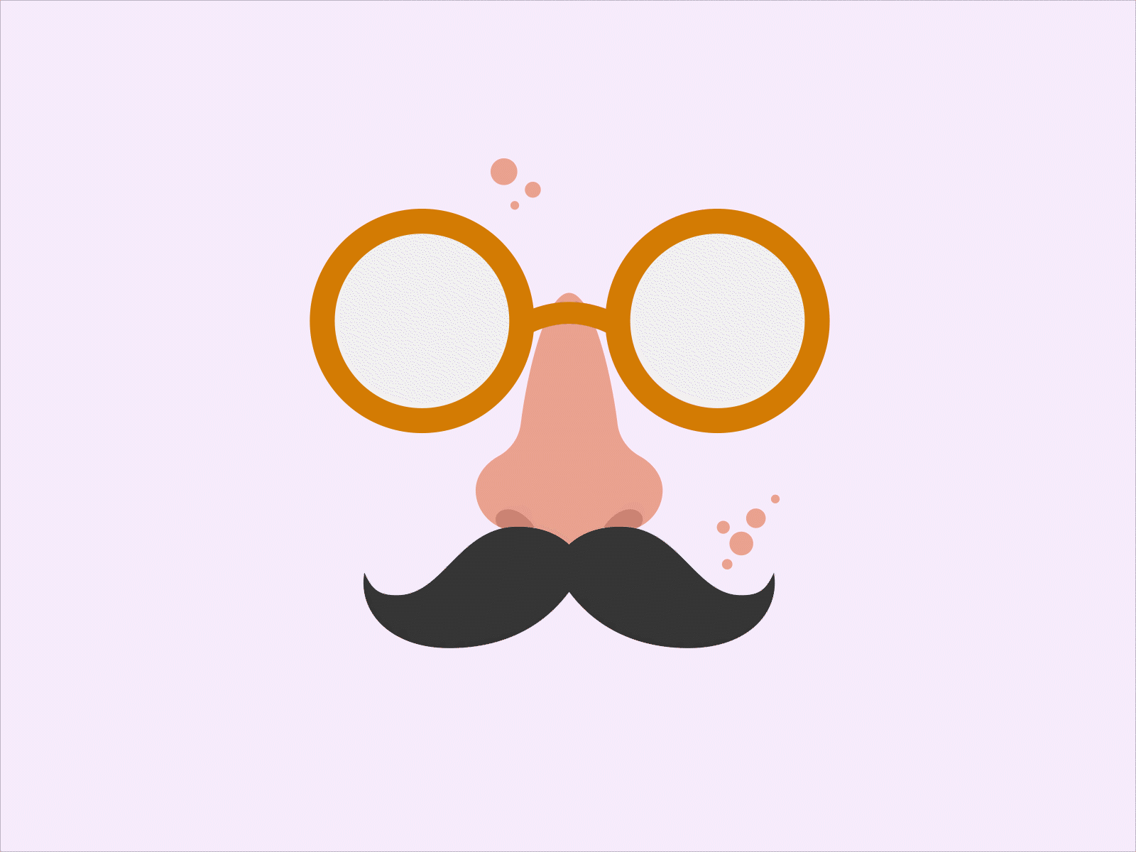 Pop after effects animation face fun funny gif illustration illustrator moustache pop vector