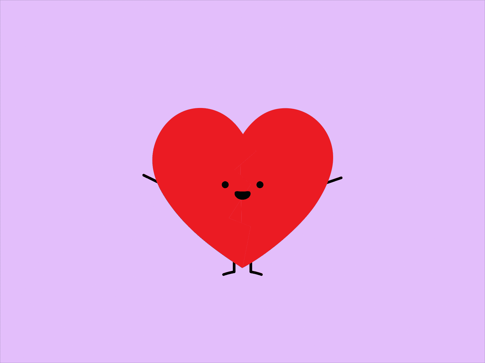 Forgive 2d after effects animated animation cartoon character design flat fun gif heart illustration illustrator love minimal vector