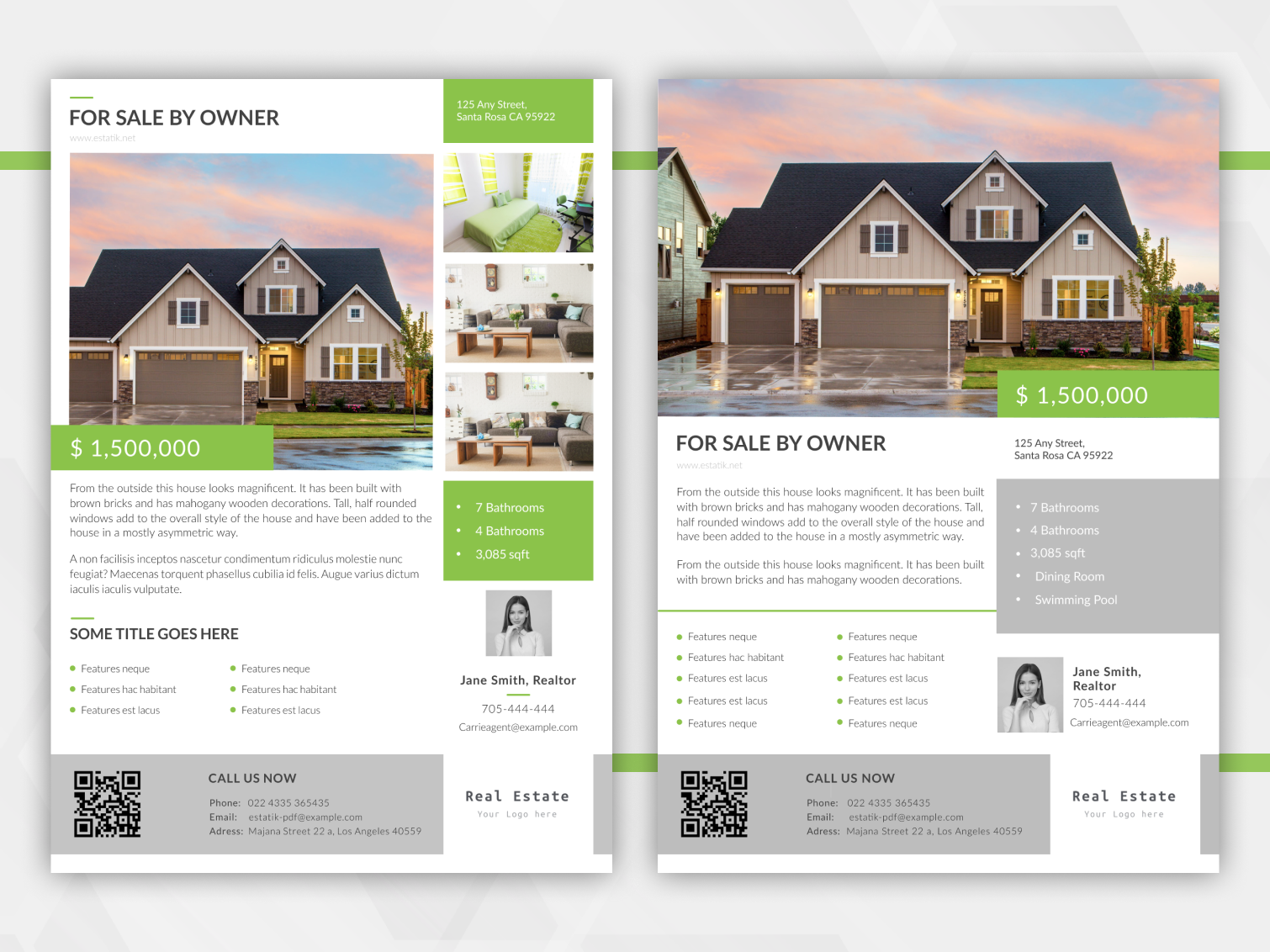 Real EstateFlyer by Yevgeniia Matviichuk on Dribbble