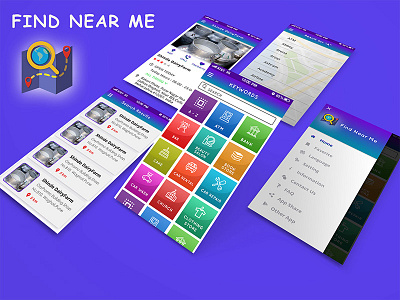 Find Near Me App Design