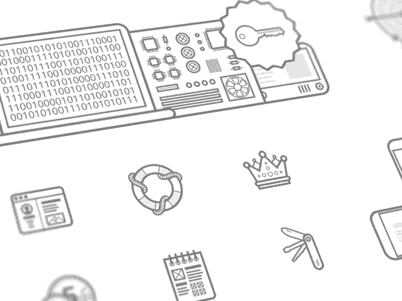 Icons & Illustrations animation digital gray icons illustration linear ui