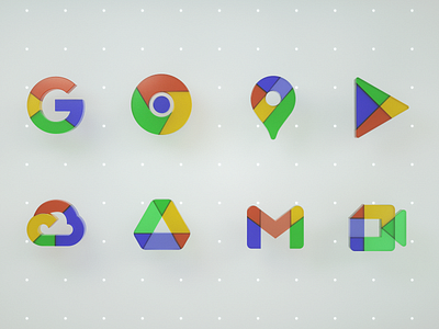 3D Google Icon