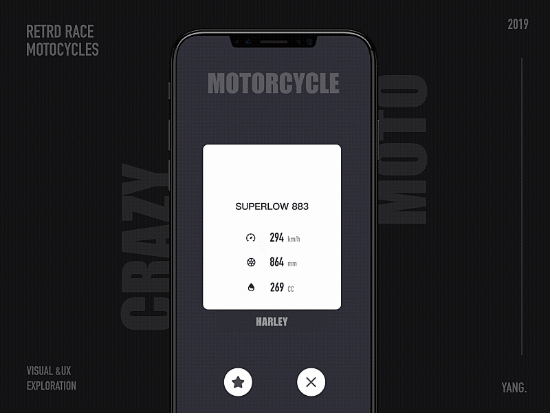 Crazy moto motion ux