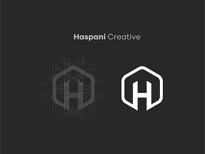 Haspani Creative Logo Design brand. branding concept creative logo golden ratio graphic design grid lines logo logo design logo designer logo grid logo process