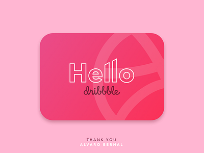 1st Shot on Dribbble card debut dribbble first shot