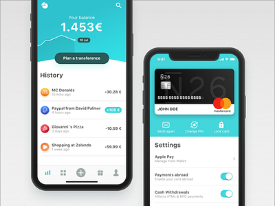 N26 iOS Redesign Concept app card ios mobile n26 redesign