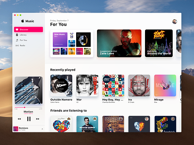 Apple Music Mac App Concept apple itunes mac music redesign