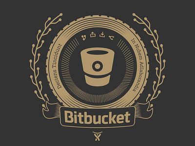 Bitbucket Million Users Crest atlassian bitbucket crest shirt