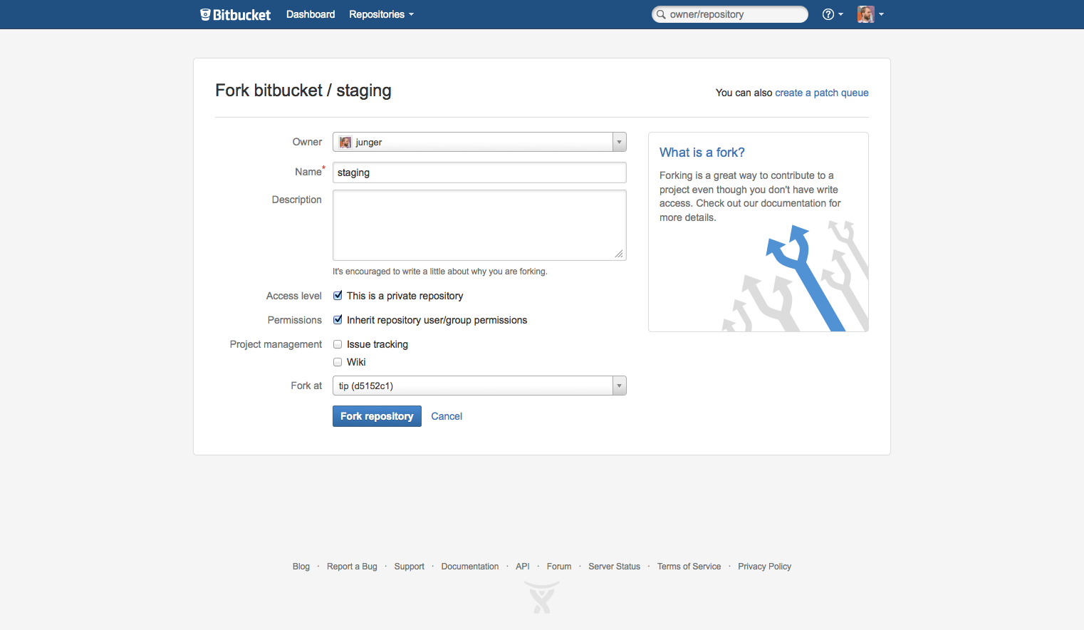 Bitbucket Fork by Joel Unger on Dribbble