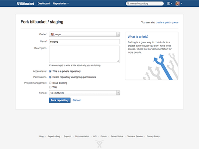 Bitbucket Fork