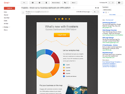 Gmail Newsletter Template analytics email free map newsletter psd template