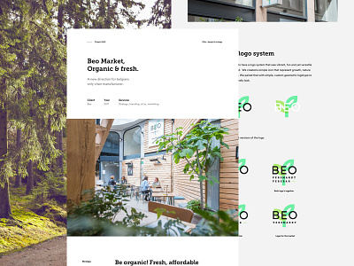 Beo branding design green healthy identity logo vegan veggie