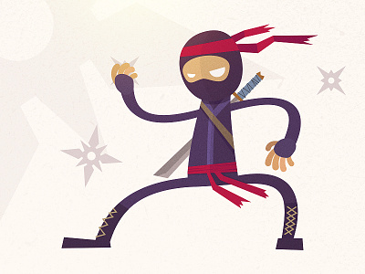 Ninja illustration ninja shuriken sword