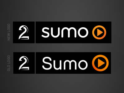 TV 2 Sumo logo - Comparison old/new before after comparison sumo tv 2