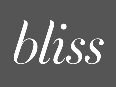 Bliss Logo identity logo serif