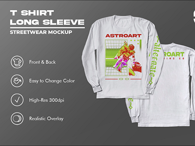 Free Long Sleeve Mockup 2 Sides