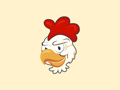 Rooster concept letter logo rooster