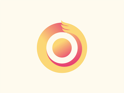 An Egg egg flat design fox gradient color icon