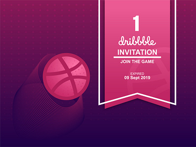 Dribbble Invitation flat illustration flatdesign hellodribbble illustration invitation invitations shot