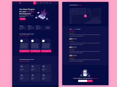 plugin landing page