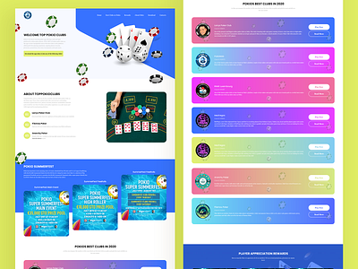 Pokio club Landing Page