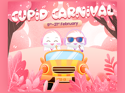 Cupid carnival design designing header illustration illustrator photoshop ui ux vector web