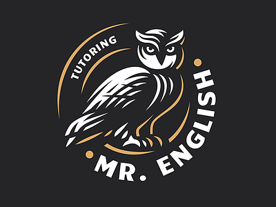 Mr. English Tutoring designing illustrator logo