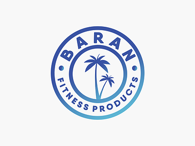 Baran Fitness Product logo photoshop