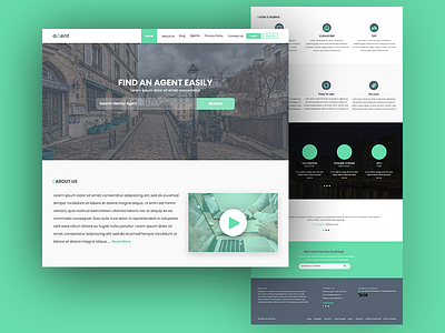 Agent Landing Page landingpage photoshop r